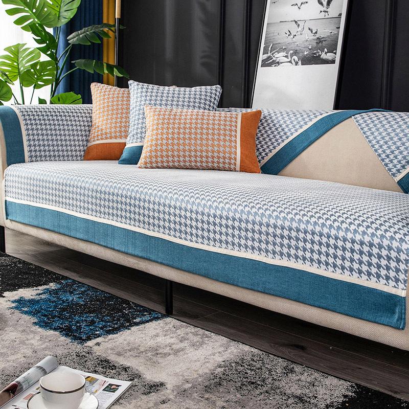 Poduszka na sofę Cztery pory roku Uniwersalna szenilowa antypoślizgowa narzuta na sofę Poduszka w stylu lekkiego luksusu Pokrowiec Ręcznik