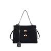 Vintage suede tote bag large capacity women's bag new shoulder messenger bag commuter handbag