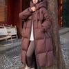 Fashions Long Women's Winter Down Jacket Loose Hooded Coats Thicken Warm White Duck Down Jacket High-end Parkas Light Outwear