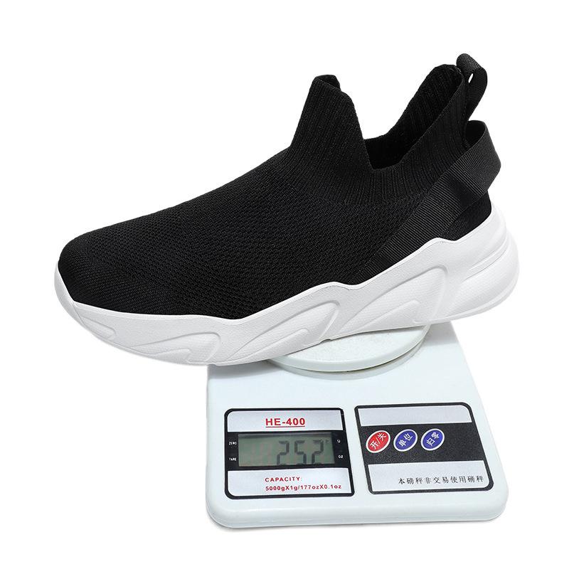 In and out of safe walking shoes Douyin explosion leisure sports breathable flying woven couple socks shoes large size shoes XH-001