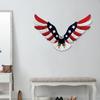Yousheng Patriotic American Flag Star Wall Sign 4th of July Independence Day Wooden Wall Door Hanger for Home Office Living Room