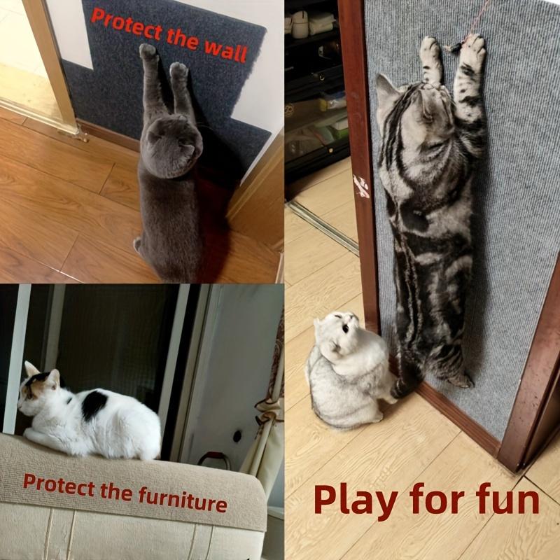 Ściana do drapania dla kota, antypoślizgowa, samoprzylepna, wytrzymała i przycinana, ochronna na meble do wnętrz