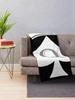 Crowned Queen Of Spades Throw Blanket Weighted Giant Sofa Blankets