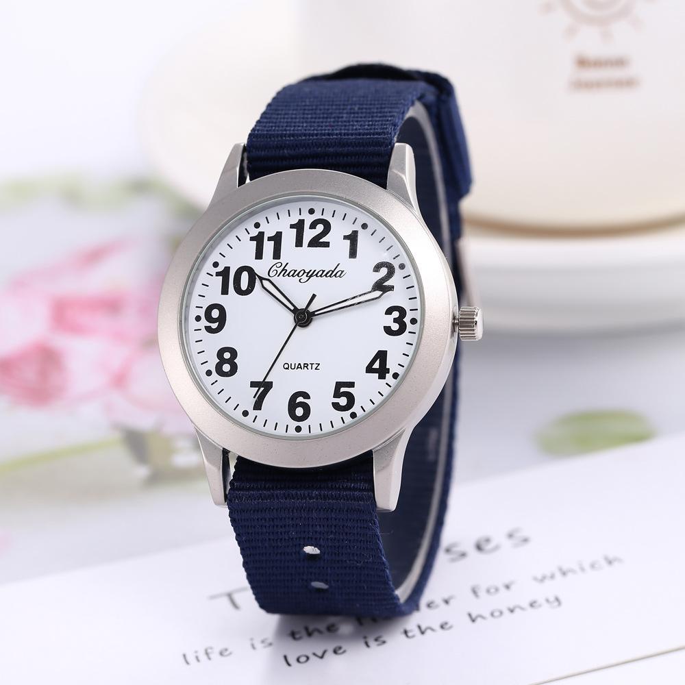 New Arrival Cute Nylon Strap Watch Birthday Christmas Gift Girls Boys Wristwatch Children's Day Gift Kids Gifts