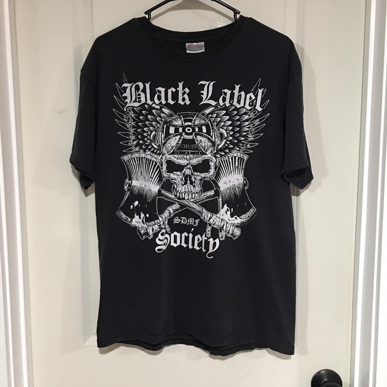 BLACK LABEL SOCIETY BLS SDMF Short SLEEVE T-shirt Large Vintage Skull Axe Band M