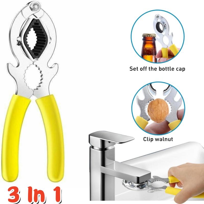 3 IN 1 Faucet Bubbler Wrench/Bottle Opener/Plier for Sink Faucet Aerator Removal Wrench Repair Spanner Disassembly Cleaning Tool