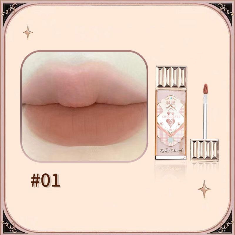 Flower Velvet Matte Lip Gloss Know Sexy Powder Mist Lip Mud Waterproof Lasting Liquid Blush Brown Lipstick Cosmetics Makeup