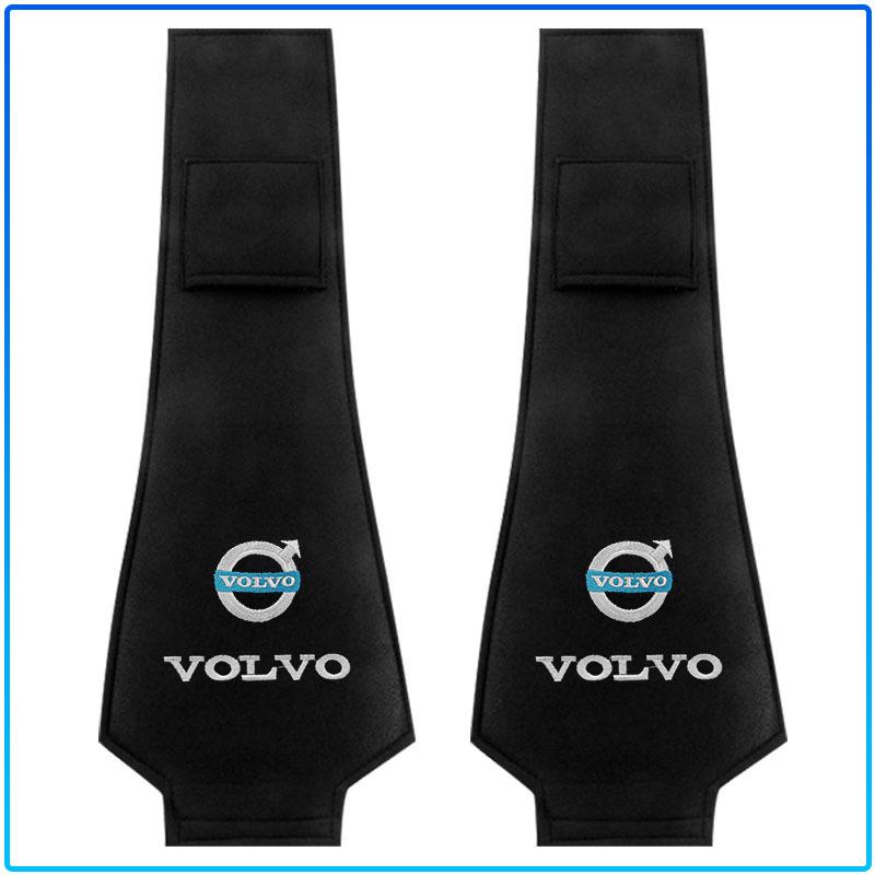 1/2pcs Car Accessories Seat Headrest Protective Covers For Volvo Rdesign XC90 S60 XC60 V70 S80 S40 V50 V40 V60 C30 S70