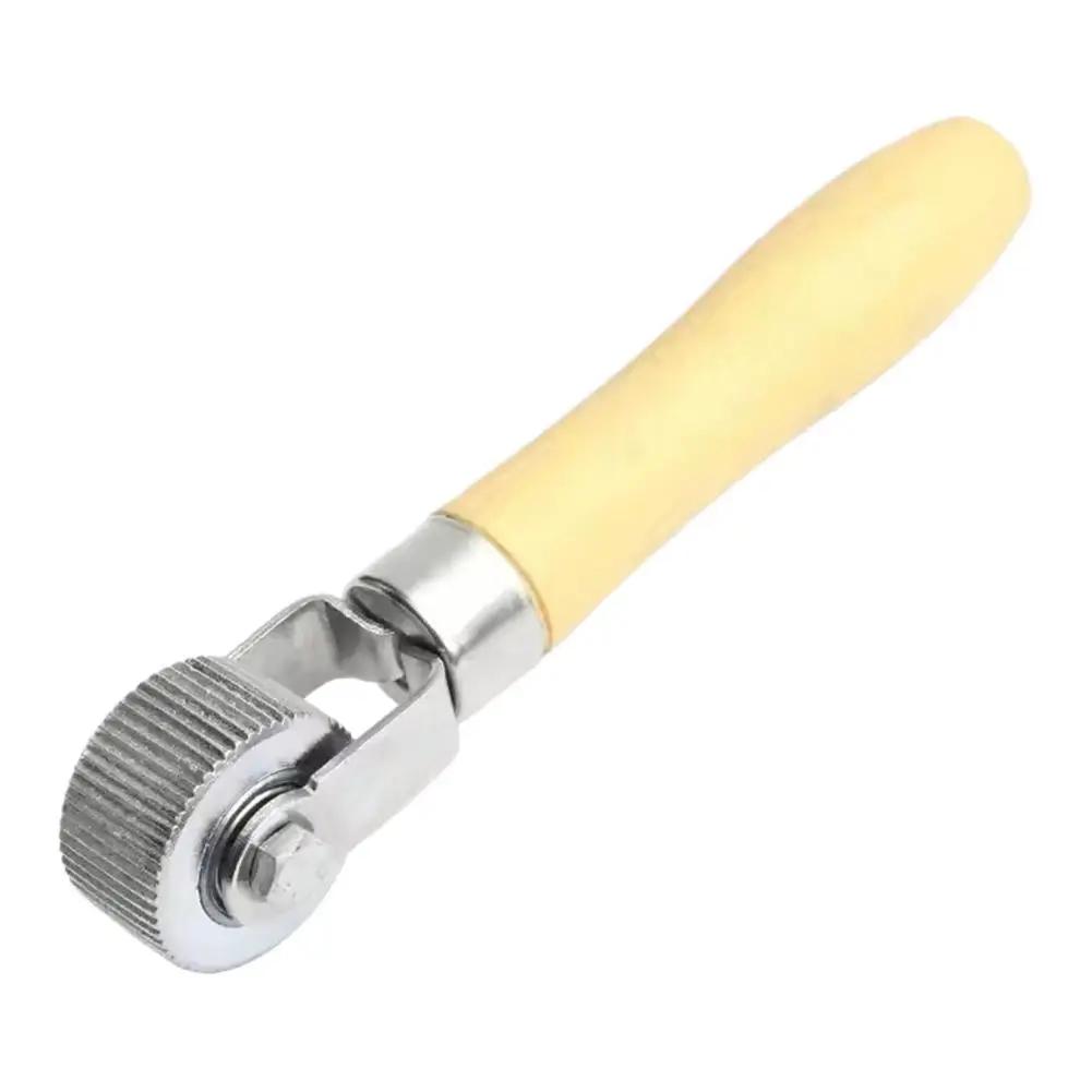 Car Tire Repair Kit Roller Auto Patch Roller Motorcycle Wheel Repair with Wooden Handle Tire Repairing Tool for Cars Access R7W9