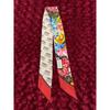 Used GUCCI Floral Scarf Neck Bow Ribbon Reversible Pattern