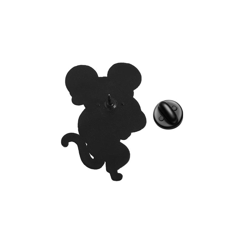 Fitness Muscle Mouse Enamel Pins Custom Japanese Anime Brooches Lapel Badges Clothes Animal Jewelry Gift for Friends