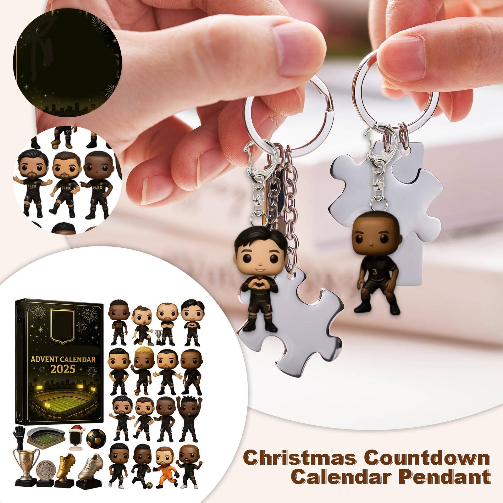 

2D Plane+Airplane Box +24PC+ Football Club Countdown Box Christmas Advent Calendar One Size