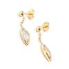 Altesse [G2297] - Two-tone 'Câlin' Gold Plated Earrings