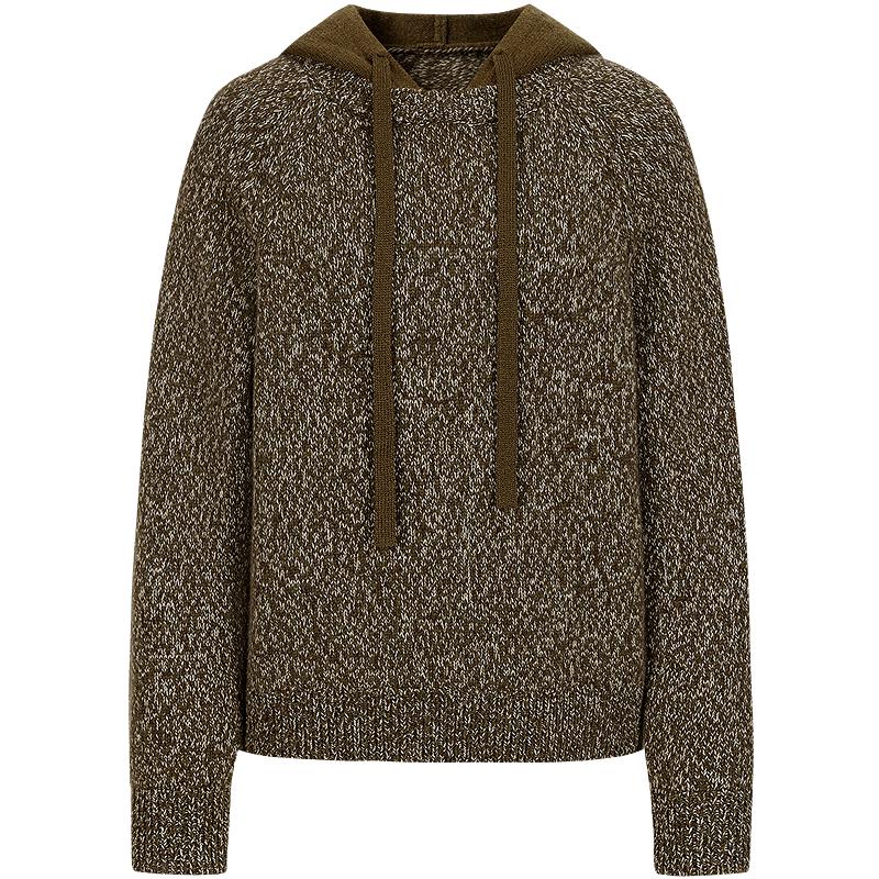 

Jiu Zi Annakol Women s Merino Wool & Cashmere Blend Hooded Sweater M