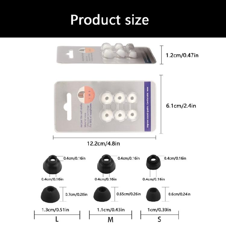 Ergonomic Sweatproof Silicone Earpiece Earbud Cover Plug Cushion Long Wear Comfort Ear Tip for Liberty 5 Ensures Hygiene
