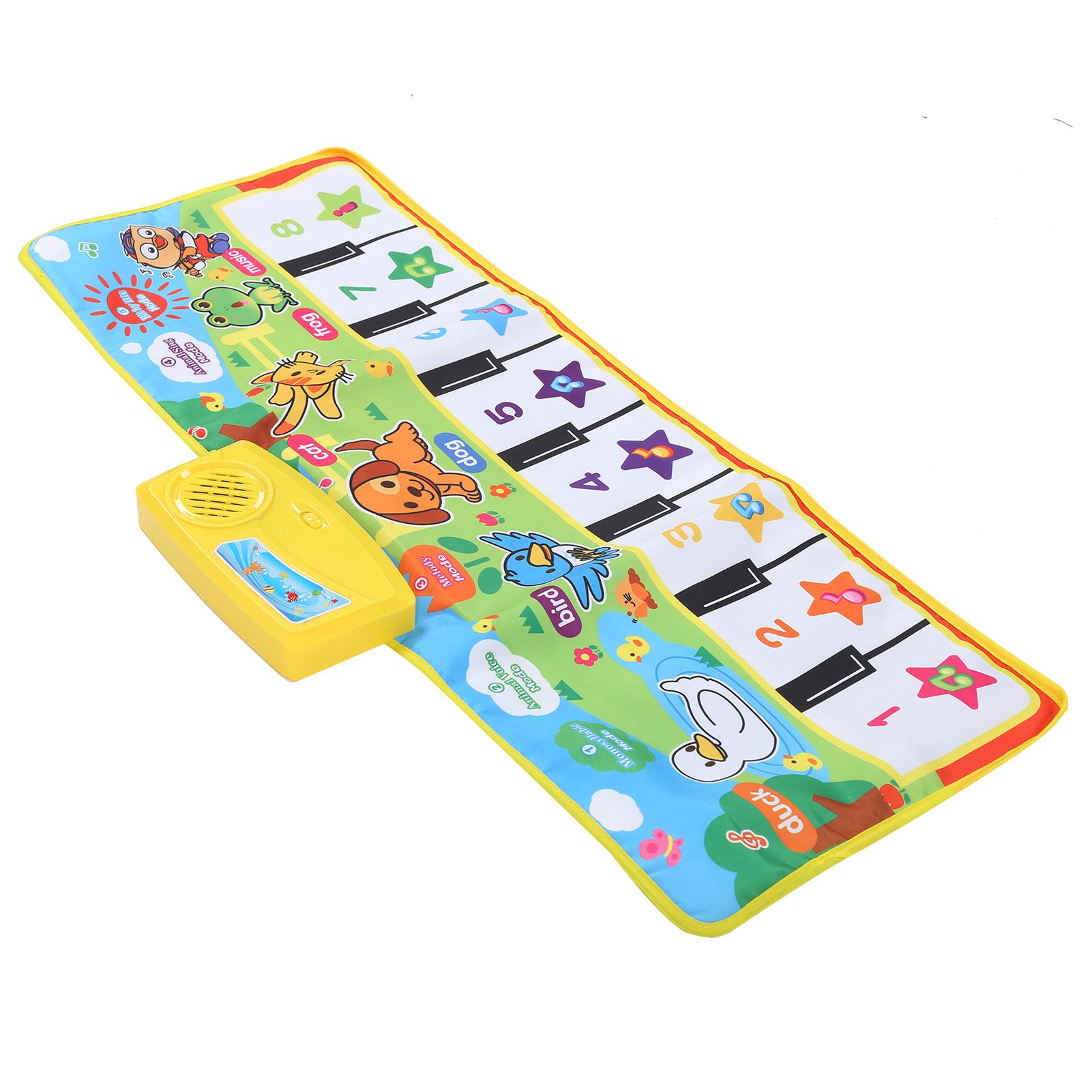 Children Folding Piano Keyboard Blanket Baby Music Carpet Play Mat Educational Toys