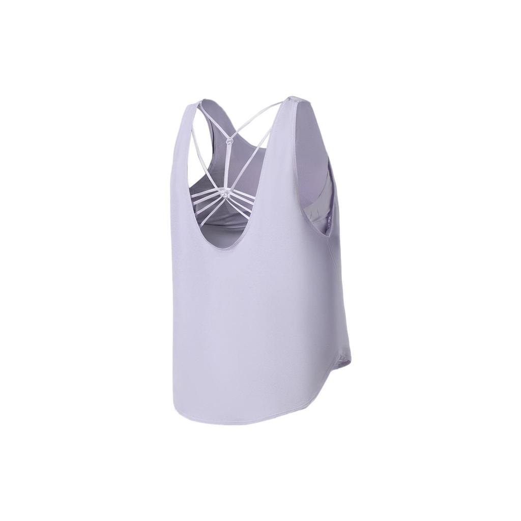 Li Ning Fitness Series Solid Color Tank Top Women Tops Purple AVSS028-3