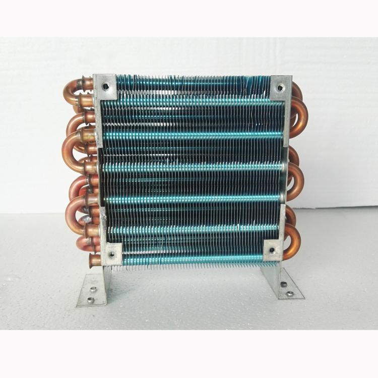 PURSWAVE CP4x6x120 Mini Fin Space Copper Tube Condenser Heat Exchanger with 12V24V220V Fan 120*120*50mm 600W Nominal Capacity