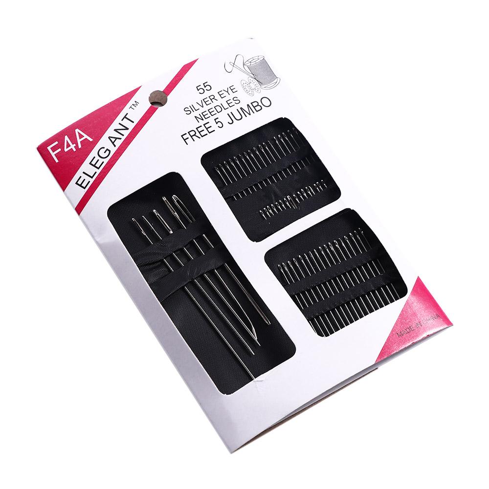 Aiguille en Cuir Maison Main Bricolage Aiguilles à Coudre à la Main Aiguille à Coudre Broderie à la Machine Épingles à Couture