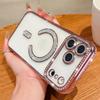 Bling Kristall Linsenfolie für Magsafe Transparente Handyhülle für iPhone 17 16 15 11 12 13 14 Pro Max Plus 17Air 16e Magnetische Abdeckung