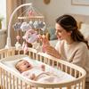 Mobile For Crib Rotating Felt Sensory Toys Kids Crib Toys Mobile For Bassinet For Home Bedroom Living Room Sleeping Birthday