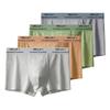 4Pcs Men's Underwear Mid Rise Soft Breathable Boxer Shorts Briefs High Elastic Comfortable Cotton Panties L XL XXL 3XL 4XL