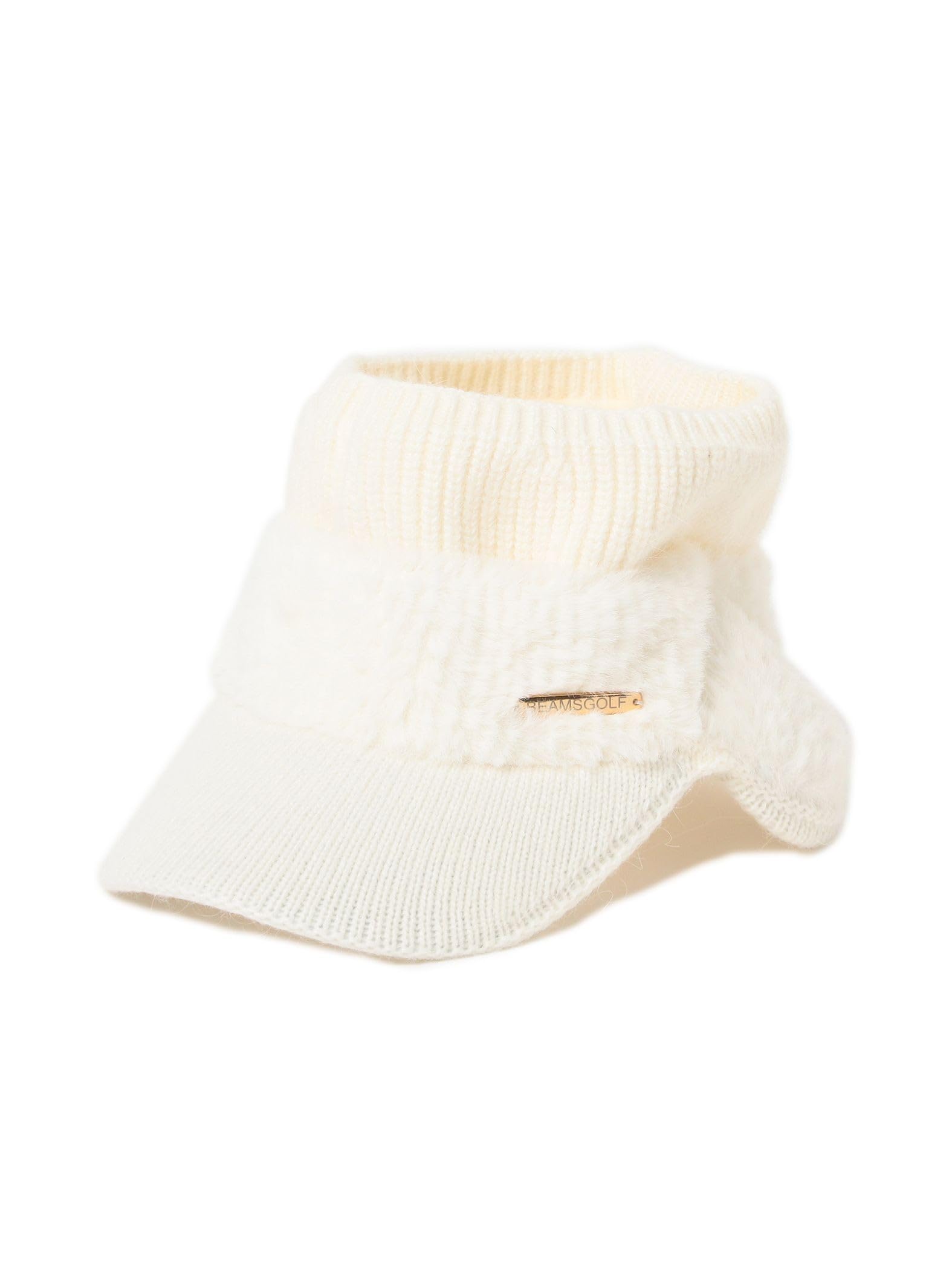 

Шапка Beams Golf с ушками, вязаный козырек из искусственного меха, белая - 81411269743