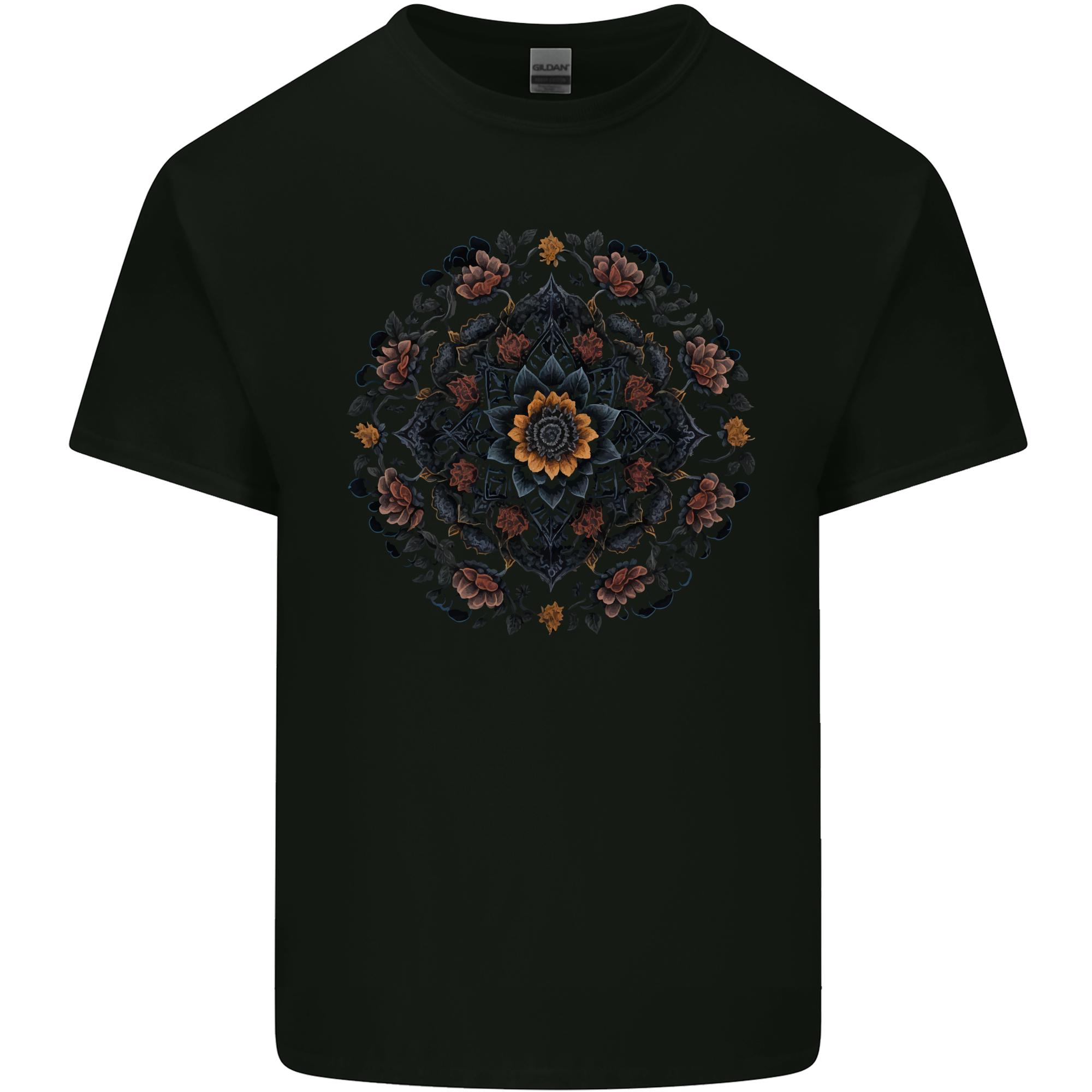 Unisexdala Flowers Gothic Goth Unisexs Light Cotton TShirt S