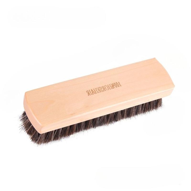High Grade Horsehair Brush Gentle Bristle for Shoe Polish Oil Application Dust Cleaning and Daily Shoe Care Maintenance