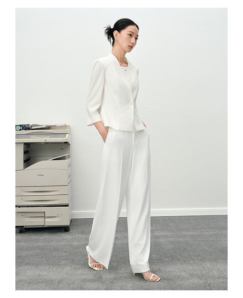 JUZUI Temperament Workplace Commuting Nine Quarter Sleeve Suit Jacket Women's Summer New Style