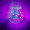 120pcs Heart Stars UV Polka Dot Blacklight Balloons Luminous Helium Ballon  Birthday