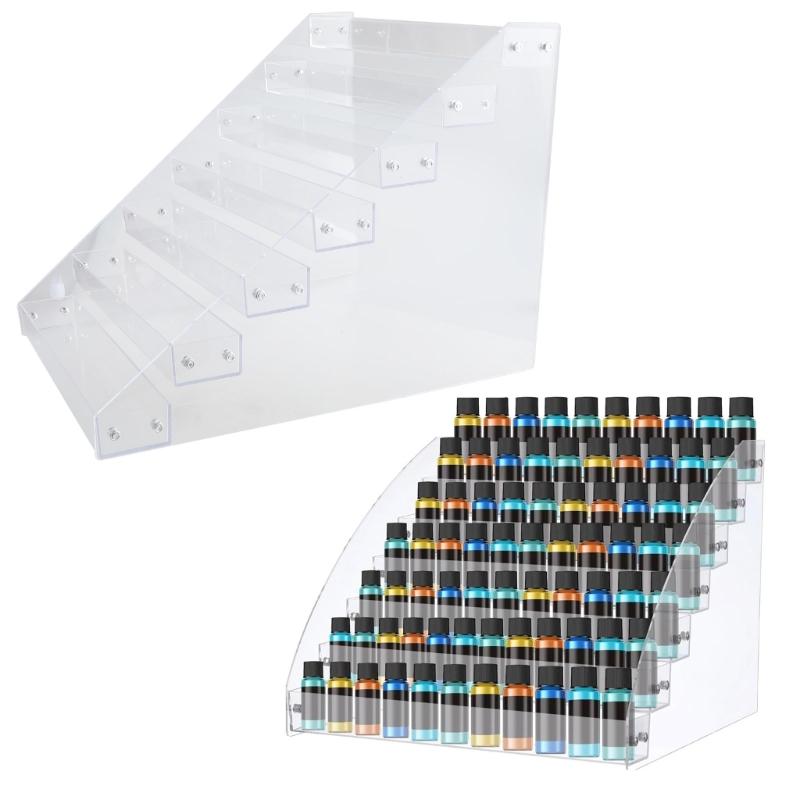 Acrylic Paint Storage Organizers Acrylic Paints and Brushes Organizers 7 Layer Stand for Efficient Tool Storage