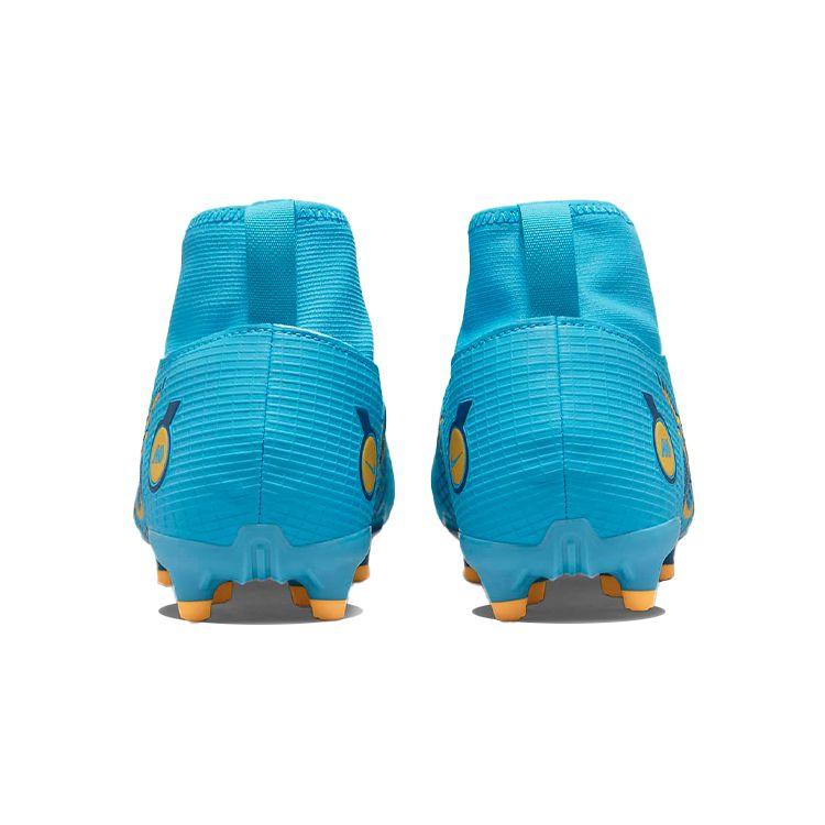 Nike Pantofi sport pentru copii Mercurial Superfly 8 Academy MG GS Blueprint Pack clor-albastru Marina laser-portocaliu DJ2854-484