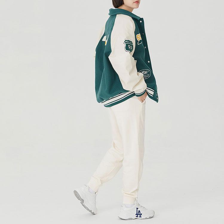 New MLB Knitted Sweatpants Unisex Cream 3APTB0124-46CRS