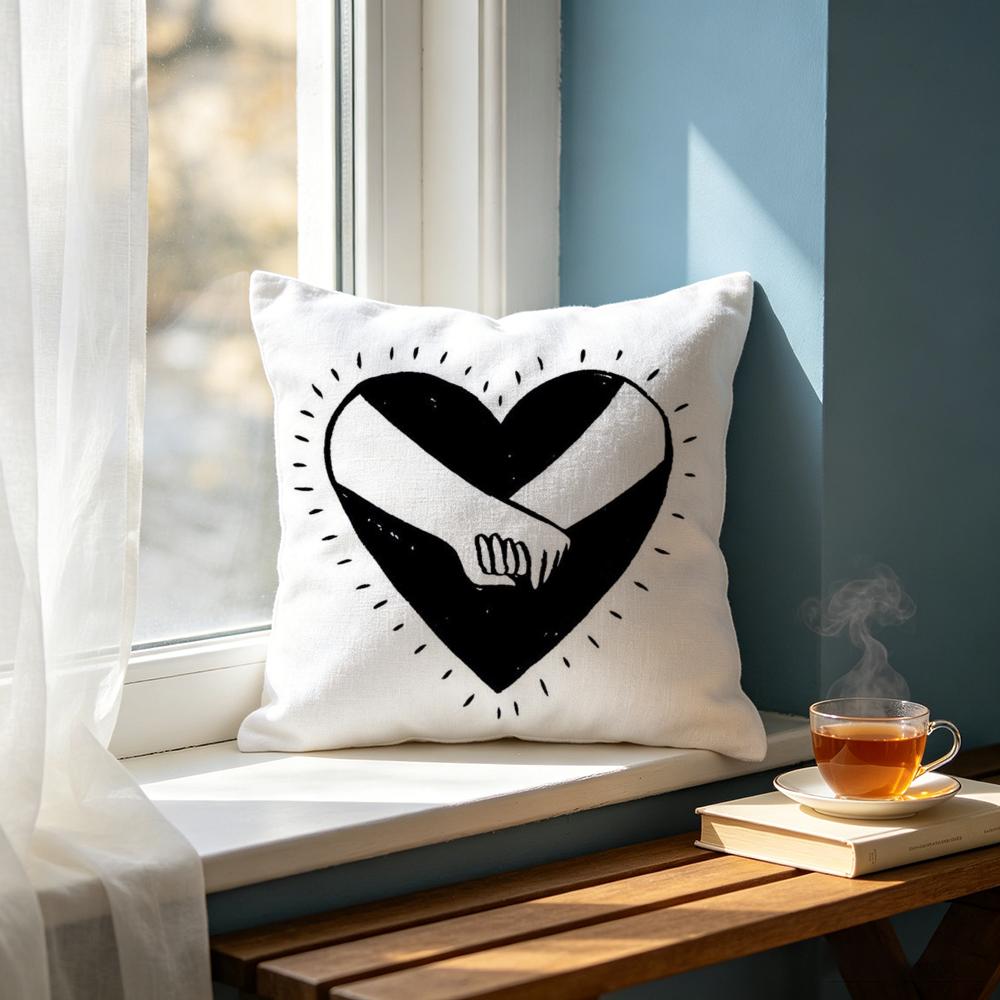 Text RRetro Hug Heart Text Cushion Cover Cushion Cover Set Pcs x x x Pillowcase Decorative Sofa Home Decor