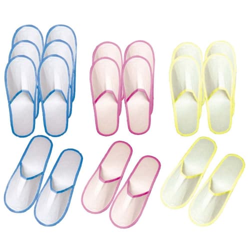

Bulk Purchase Set: Disposable Cleaning Slippers, 10 Pairs (Assorted 3 Colors)