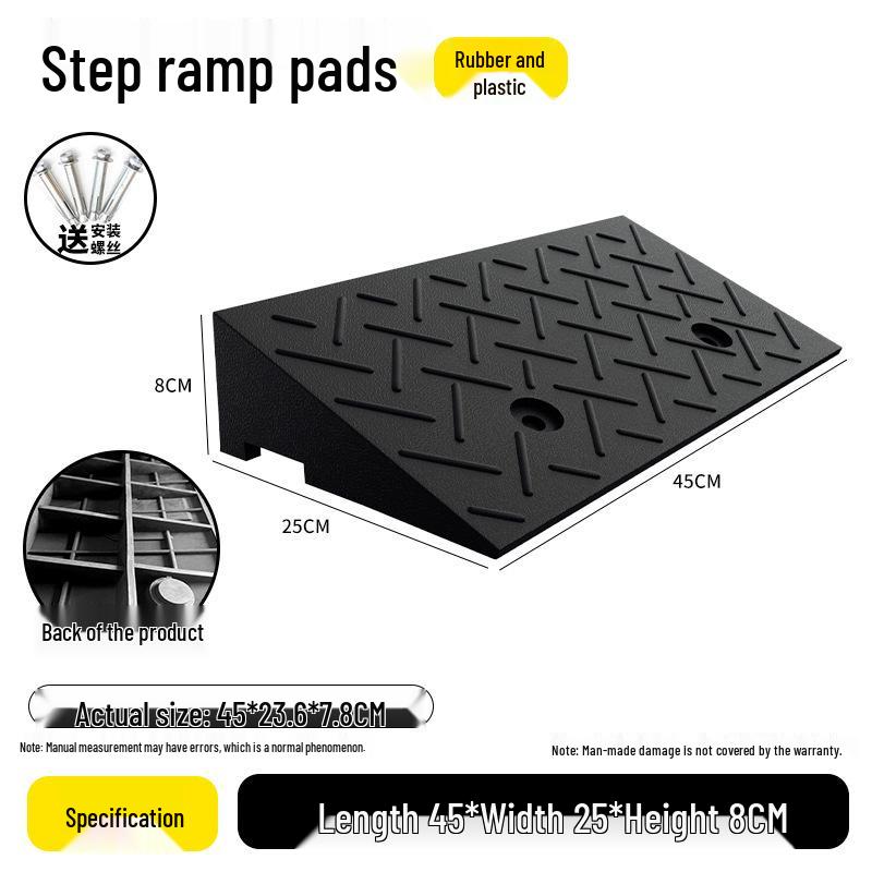 Rubber Curb Ramp for Cars and Household Steps