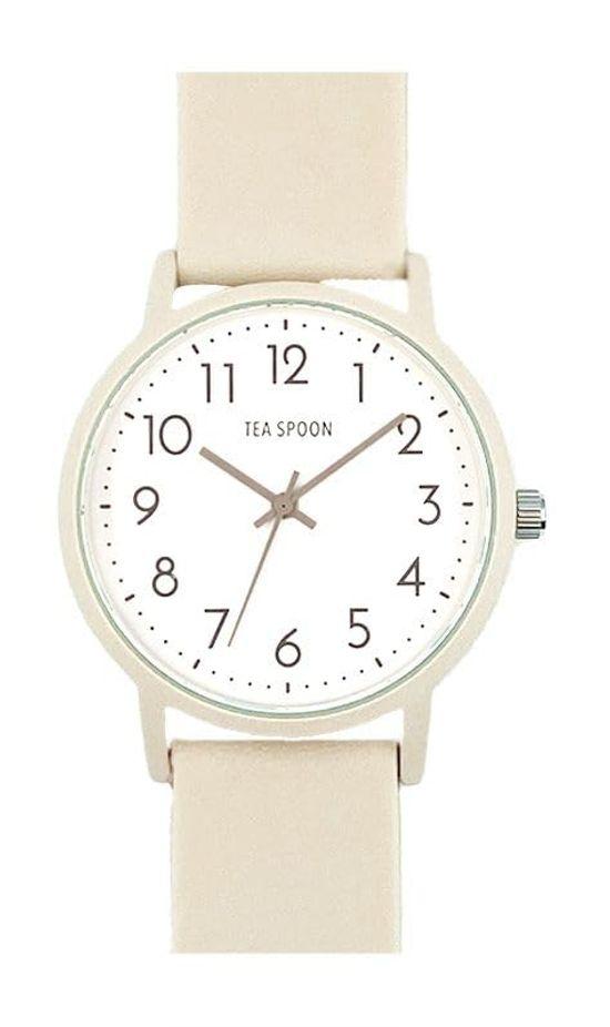 

[Follow] Watch Tea Spoon Basic Color Rubber Watch N03722A-1 IV Women s Ivory