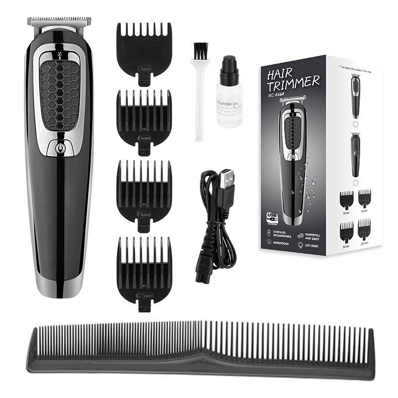 

Электрическая машинка для стрижки волос с аккумулятором: Инструмент для стрижки и бритвы, который можно мыть по всему телу чёрный