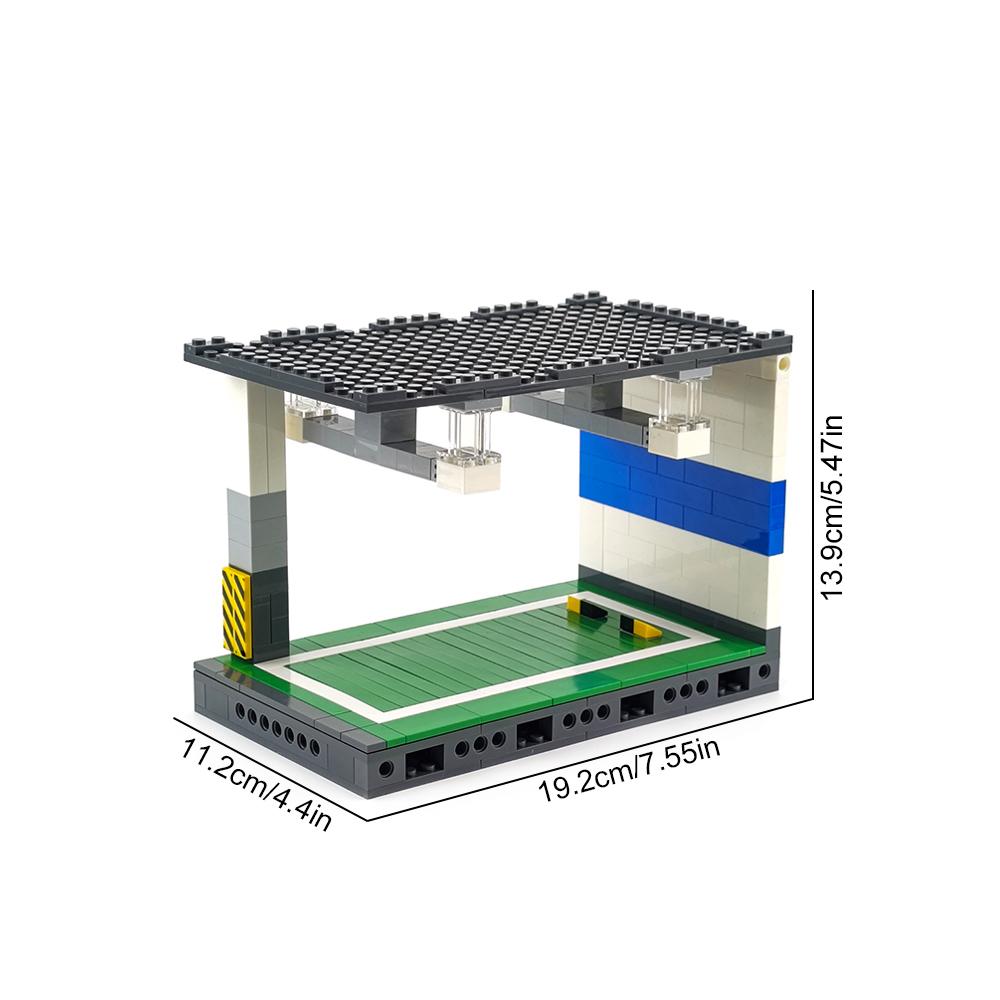 

MOC multi-storey car park model building block kit, vehicle storage display, city street view expansion, perfect birthday gift