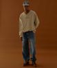 MAGOODGAN Jogger 7723 Carpenter Wide Fit Medium Indigo Denim Jogger Pants