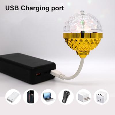 Lampa błyskowa Yousheng Piękna okrągła, obrotowa o 360 stopni, przyjazna dla środowiska, ładowalna, materiał PP, RGB, USB, lampa sceniczna, akcesoria domowe