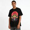 Funk Style Gorilla Gesture Print Cool Streetwear Casual Top Pure Cotton T-shirt