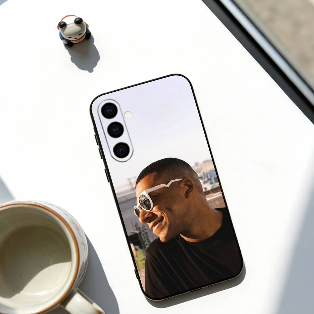 Kylian Mbappe Phone Case For Samsung Galaxy A73,A72,A71,A70,A53,A52,A51,Soft Black Cover