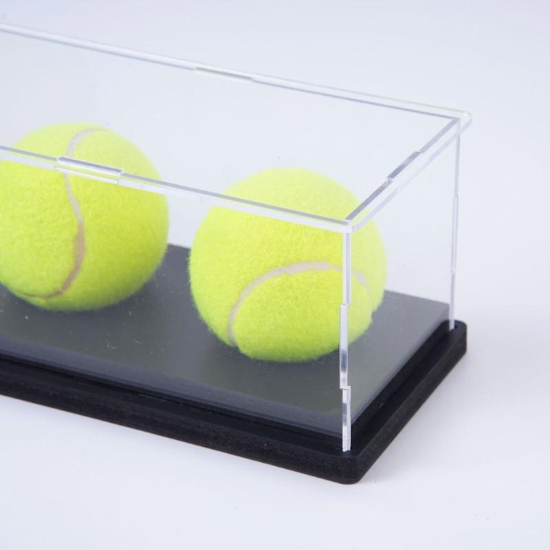 Transparente Acryl Baseball Vitrine mit Sonnenschutz und einfacher Montage für Softball, Golfball Sammlerstücke