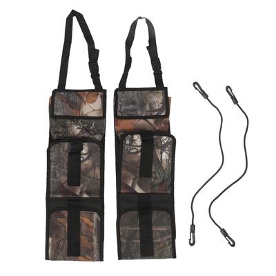 1 Pair Car Rear Seat Rod Rack 600D Oxford Cloth Camouflage Color Easy To Install Rear Seats Fishing
