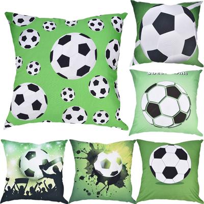Soccor Print Pillow Case Polyester Sofa Car Cushion Cover Home Decor