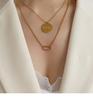 Double Layer Women's Titanium Steel Necklace - No Fade, Niche Design, Light Luxury Jewelry, Versatile for Trendy Style (P965)