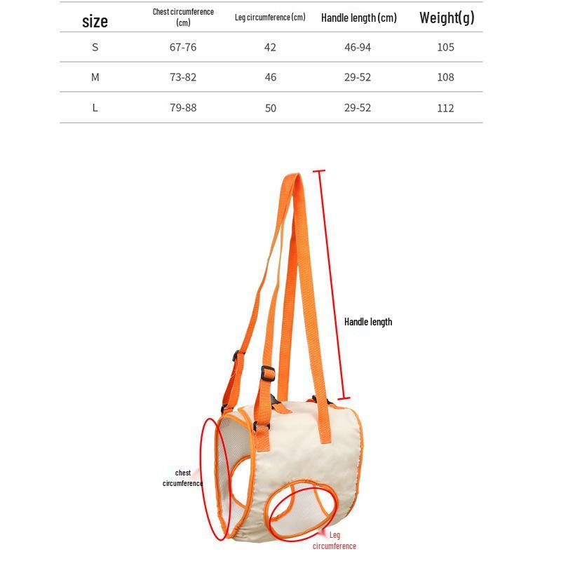 Pet Lifting Support Leash for Dogs - Forelimb & Hind Leg Assistance Post-Op or Senior Walking Aid