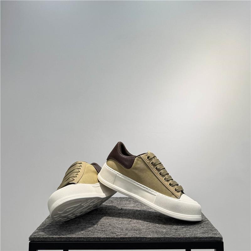 Board Shoes New Lightweight Lace-up Low-top Shoes Trendy Platform Shoes Cloth Surface Breathable Casual Shoes Dnh
